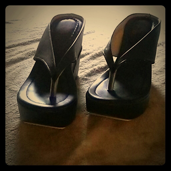 👡Black wedges👡