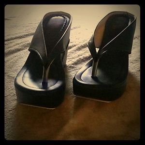 👡Black wedges👡