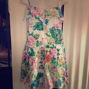 Floral print romper!
