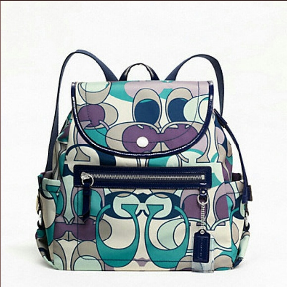 COACH - Kyra Scarf Print Backpack