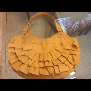 Anthropologie 100% leather purse w/ cotton lining