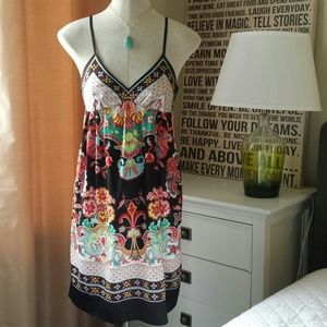 NWT! ECI Black/Red/Mint Dress