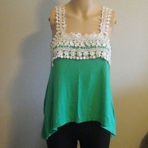 Green tank top