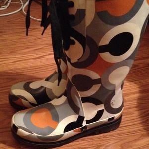Coach rain boots