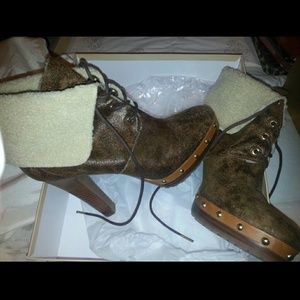 Michael Kors Lara Platform Bootie Sz 9.5