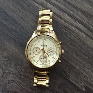 Fossil Boyfriend Watch Gold