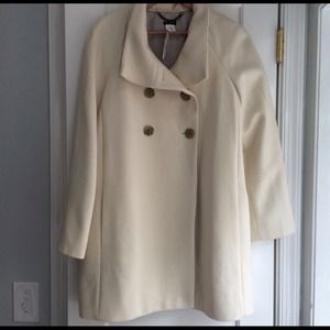 NWT- Jcrew Factory Ivory Wool Coat