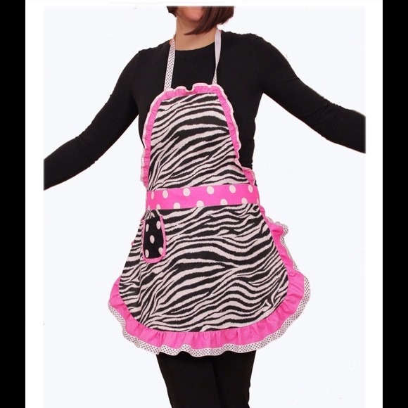 Cute polka dots/zebra apron