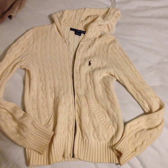 Ralph Lauren cable knit hoodie