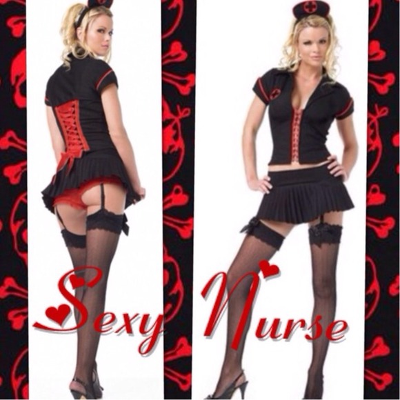 Sexy Gothic Nurse Halloween Costume