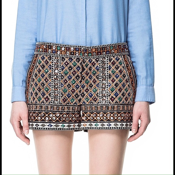 ISO Zara beaded shorts!