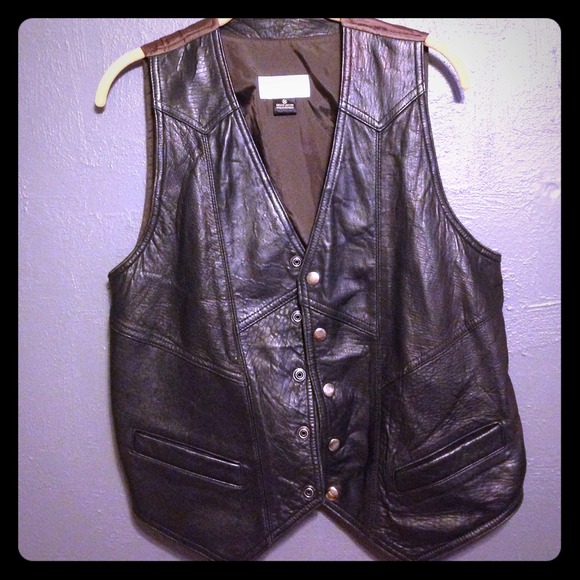 Leather vest