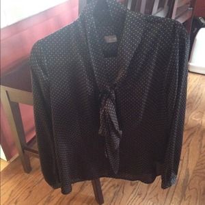 Liz Claiborne polka dot blouse size 14