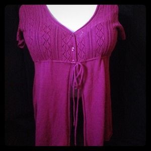 Bright Pink short sleeve sweater 18/20