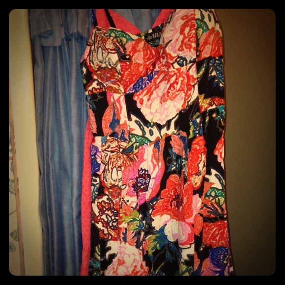 Floral Spaghetti Strap Dress - Picture 1 of 2