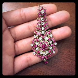 Pink diamond earrings