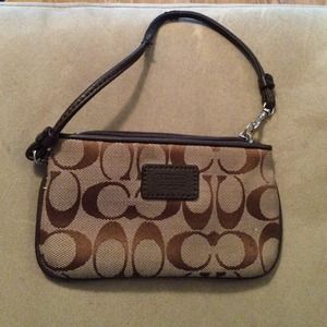 Brown Coach Wallet/ clutch
