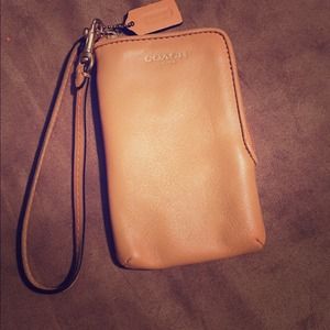 COACH 'Legacy' Leather Phone Wristlet