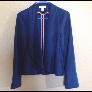 Navy blue open blazer