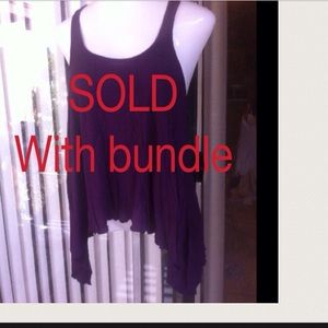 ⚡️Medium Purple Asymmetrical Tank Top