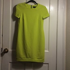 Lime green Top Shop dress
