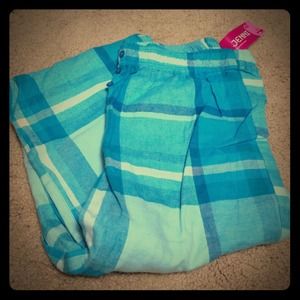 Blue Plaid PJ Bottoms