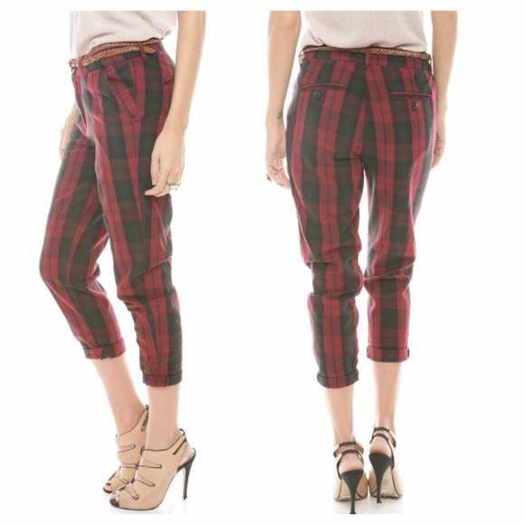 💢SOLD💢 NWT Anthropologie Rails Riley Plaid Pants - Picture 3 of 4