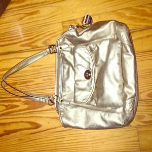 Gold coach bag!