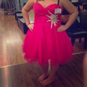 Hot Pink MacDuggal Dress