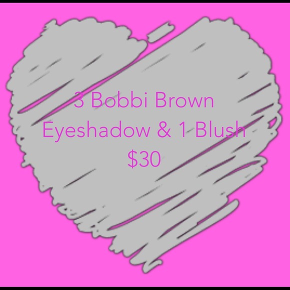 3 Bobbi Brown eye shadows and 1 blush