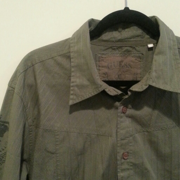 Long sleeve mens button down shirt