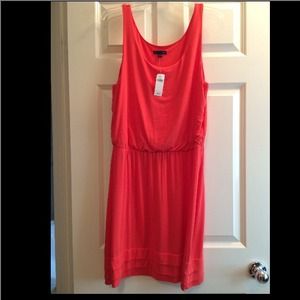 Bundle orange dress and white top