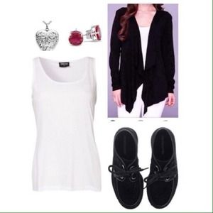 👀NEW ITEM Michael Kors Navy Drape Front Cardigan