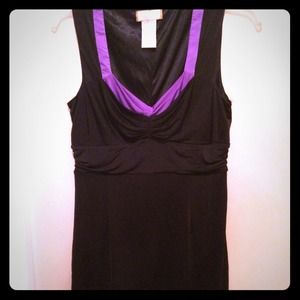 Black and purple dress