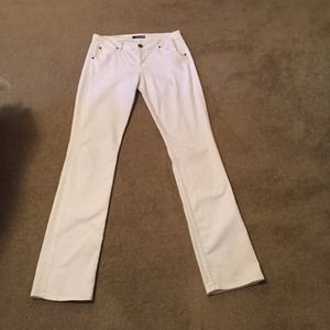 White Bootcut Hudson Jeans