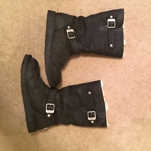 Mid Calf Black UGG boots