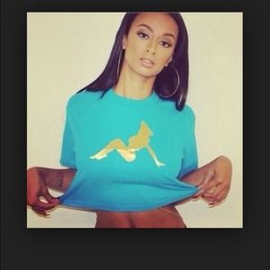 Fine ass girls turquoise crop top