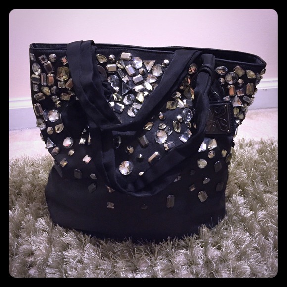 Vera Wang jeweled tote