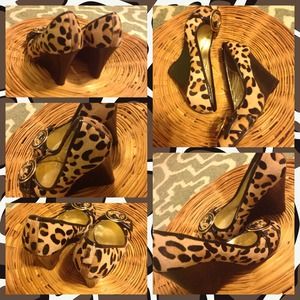 Steve Madden Leopard Print Wedges
