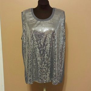Sequin Tank Top
