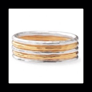 Stella & Dot stackable band rings! Sz 8