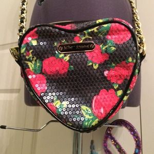 Betsey Johnson Sequin Shoulder Purse