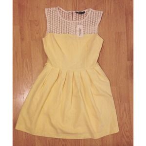 Forever 21 Pastel Yellow Dress