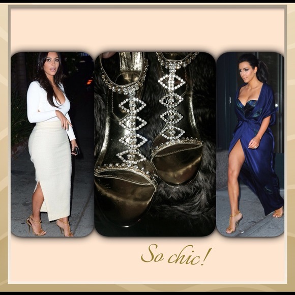Gold heels