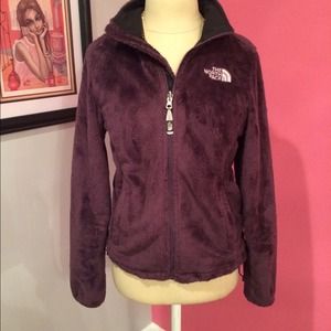 North face coat. Deep purple (eggplant) color