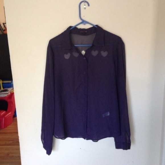 Heart cutout blouse