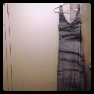 Maxi dress dark n light grey color by ENZA COSTA