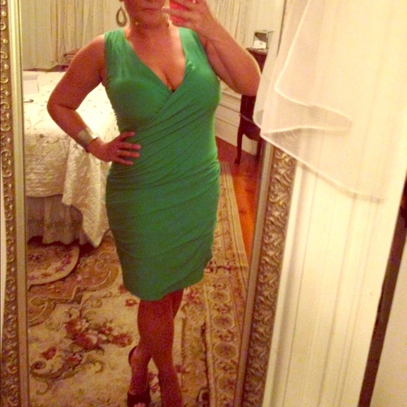 green cocktail dress