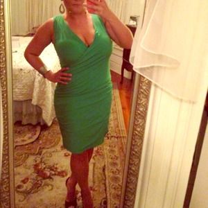 green cocktail dress