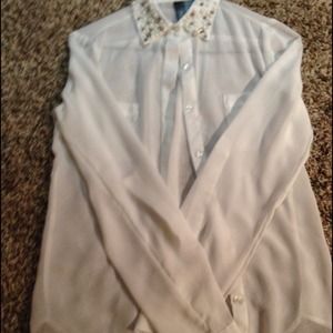 White Chiffon Blouse
